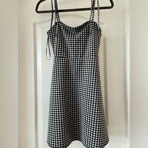 Plaid mini dress